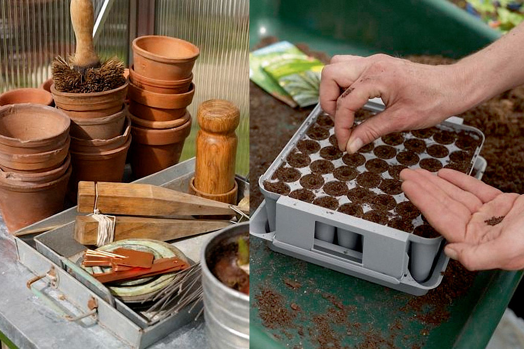 I denne kolonihagen jobbes og planlegges det året rundt. Se tipsene sesong for sesong, for grønnsaker, planter og blomster. Kjøkkenhage.
