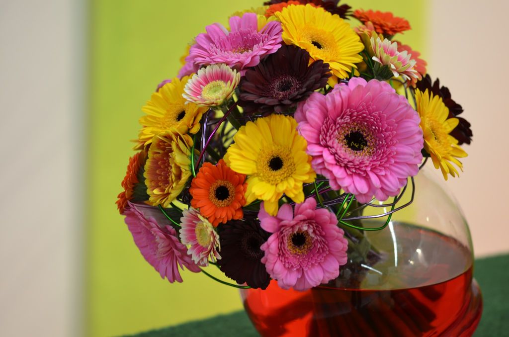 Blomstervasen bør være helt ren før blomstene settes opp i vasen.