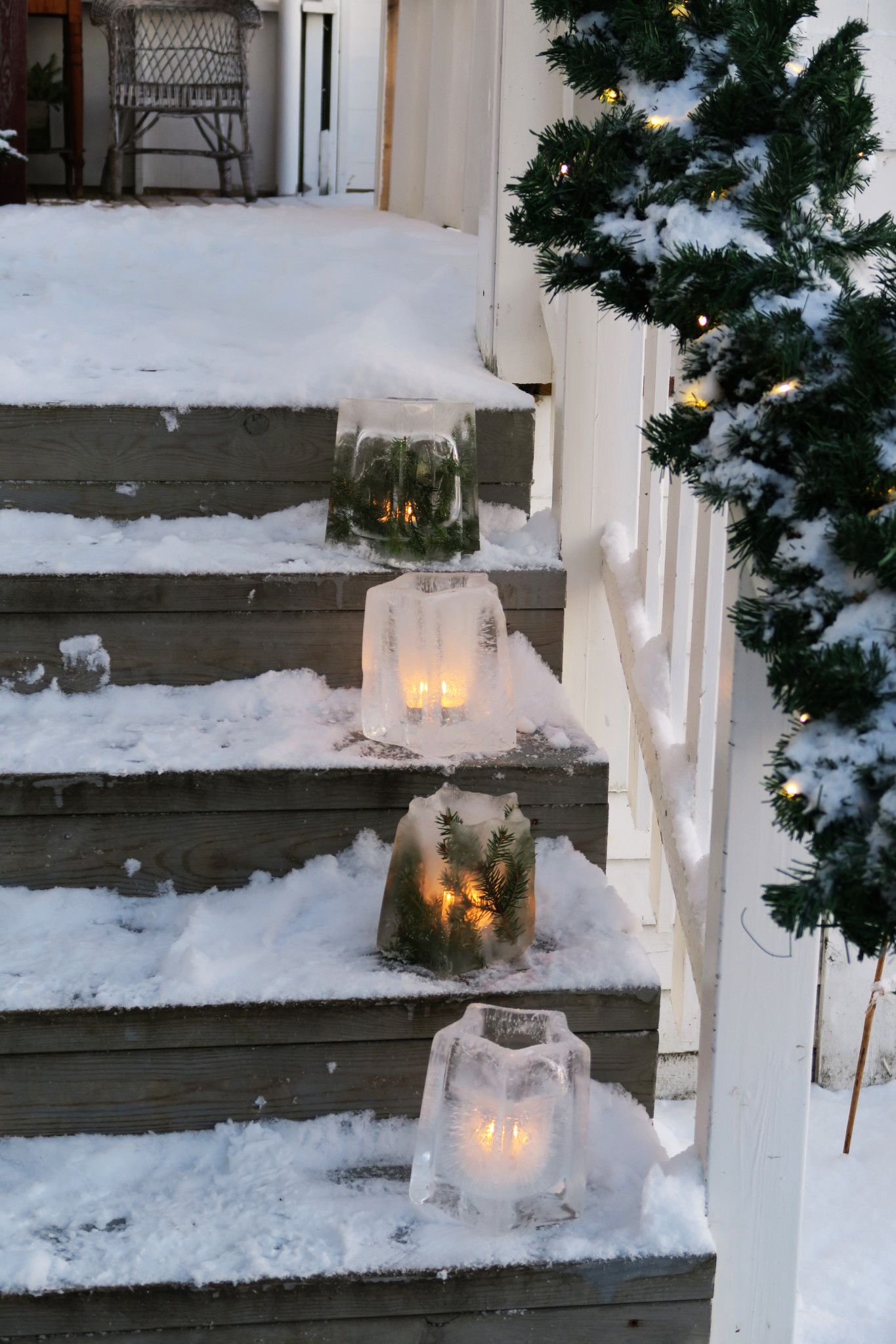 Islykter skaper julestemning